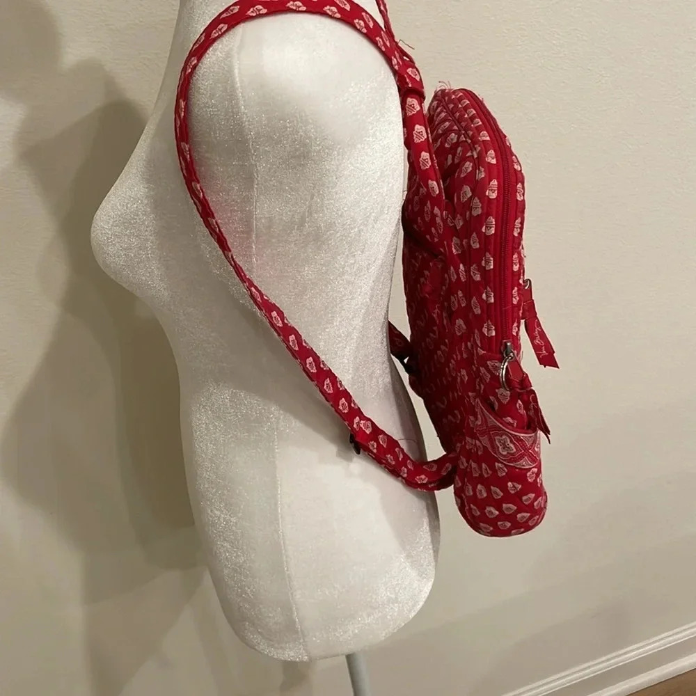 Vera Bradley Red Nantucket Backpack - Picture 7 of 14